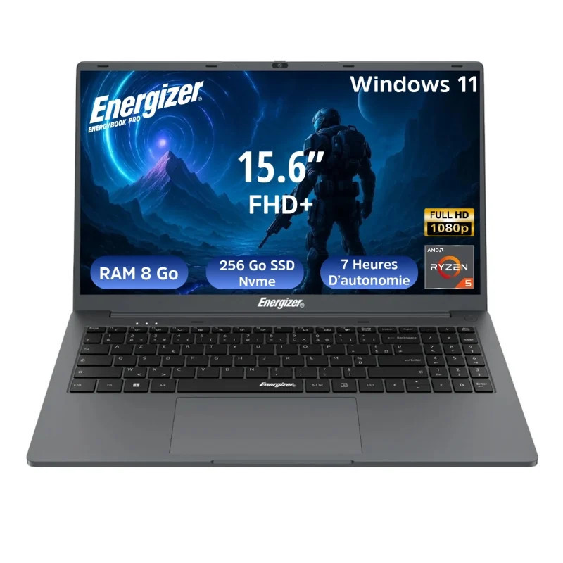 ORDINATEUR PORTABLE ENERGIZER ENERGYBOOK L15-R35-82AZ - MODELE RYZEN 5 / 8GO