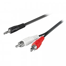 Connectique Audio / Vidéo GENERIQUE CABLING® Cable Jack 3.5mm femelle 2 Jack  3.5mm male casque micro