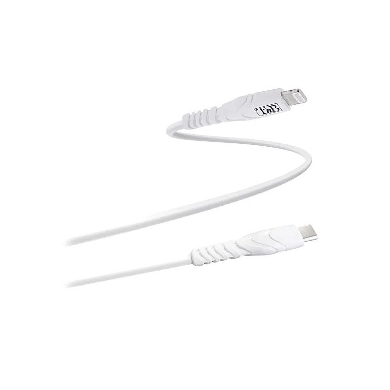 Câble USB / Lightning iPhone 1M Blanc TNB - Câble téléphone