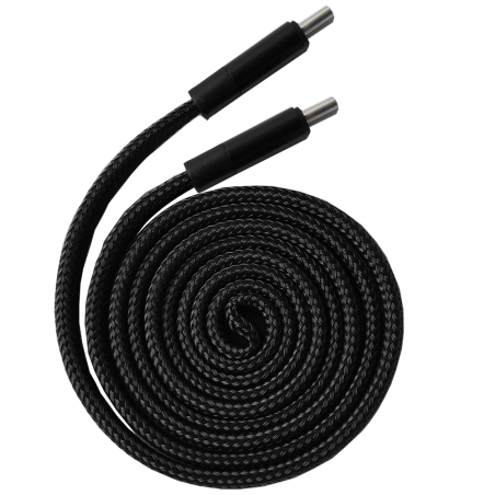 Câble auto-rolling USB-C / USB-C KEYOUEST - Noir