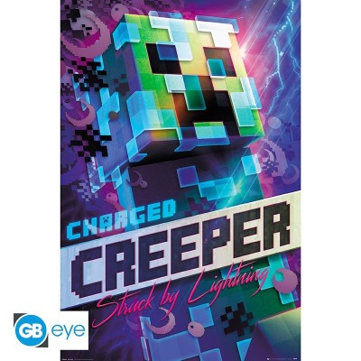 Poster MINECRAFT - "Creeper" roulé filmé (91.5x61)