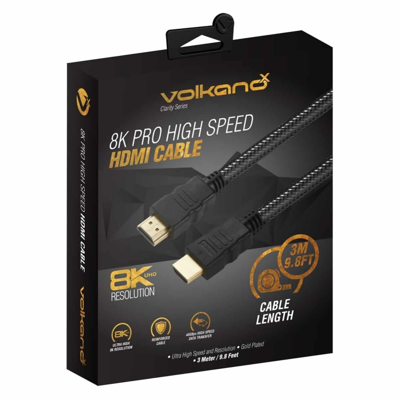 Câble HDMI VolkanoX Clarity series 8K - 3M