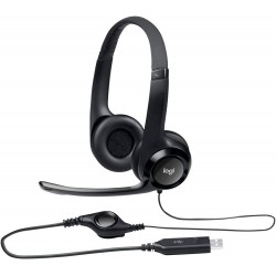 Casque-micro filaire USB...