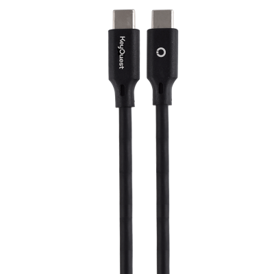 Câble USB-C / USB-C KEYOUEST - 1.2M Noir