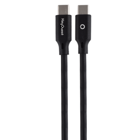 Câble USB-C / USB-C KEYOUEST - 1.2M Noir