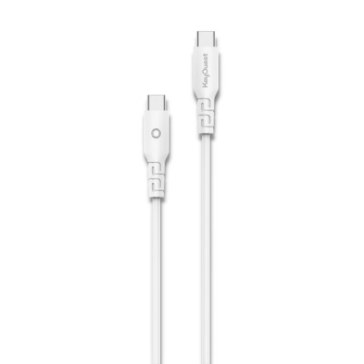 Câble USB-C KEYOUEST - BLANC 1.2M