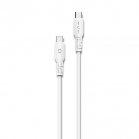 Câble USB-C KEYOUEST - BLANC 1.2M