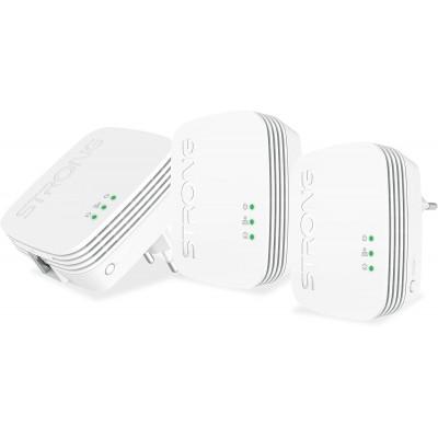 CPL Ethernet STRONG - POWERL600TRIMINI Pack de 3