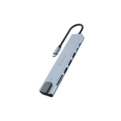 HUB USB-C 8-En-1 DEVIA Hub Pro