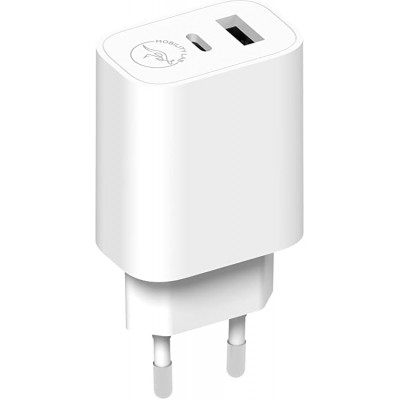 PRISE SECTEUR MOBILITY LAB USB-C 20W & USB 18W - BLANC