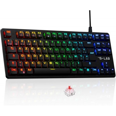 CLAVIER GAMING FILAIRE THE G-LAB KEYZ PLATINIUM - VERSION TKL