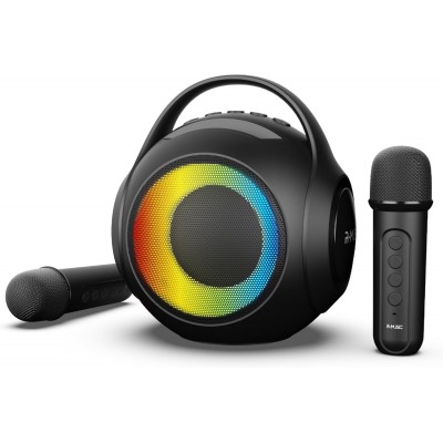 ENCEINTE SANS-FIL R-MUSIC KARAOKE DUOLED + 2 MICROS